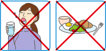 服用方法ステップ5:5分間はうがい・飲食を控える